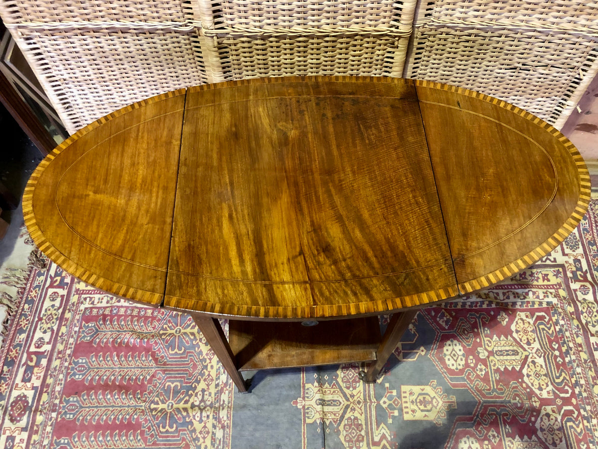 000486....Handsome Antique Mahogany Lamp Table