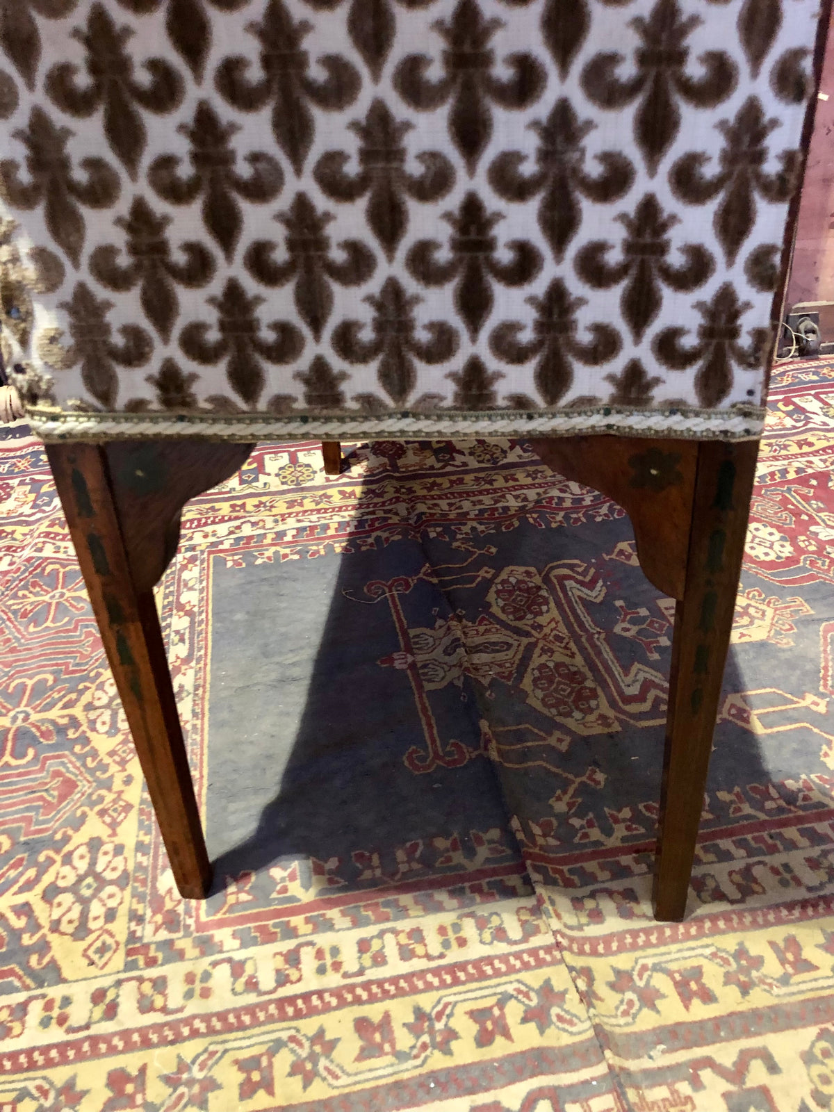 000485....Handsome Antique Mahogany Window Seat