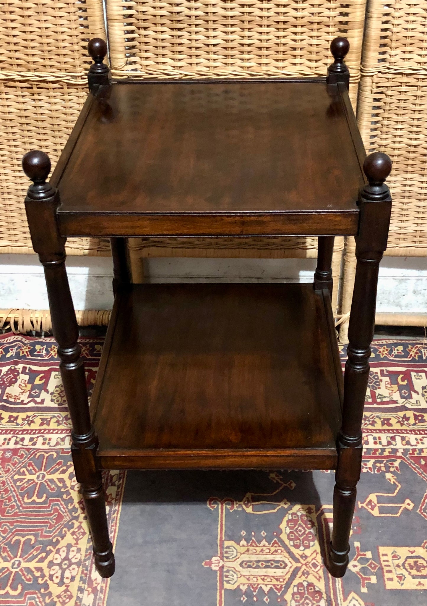 000603....Handsome Antique Mahogany Bedside/Lamp Table ( sold )
