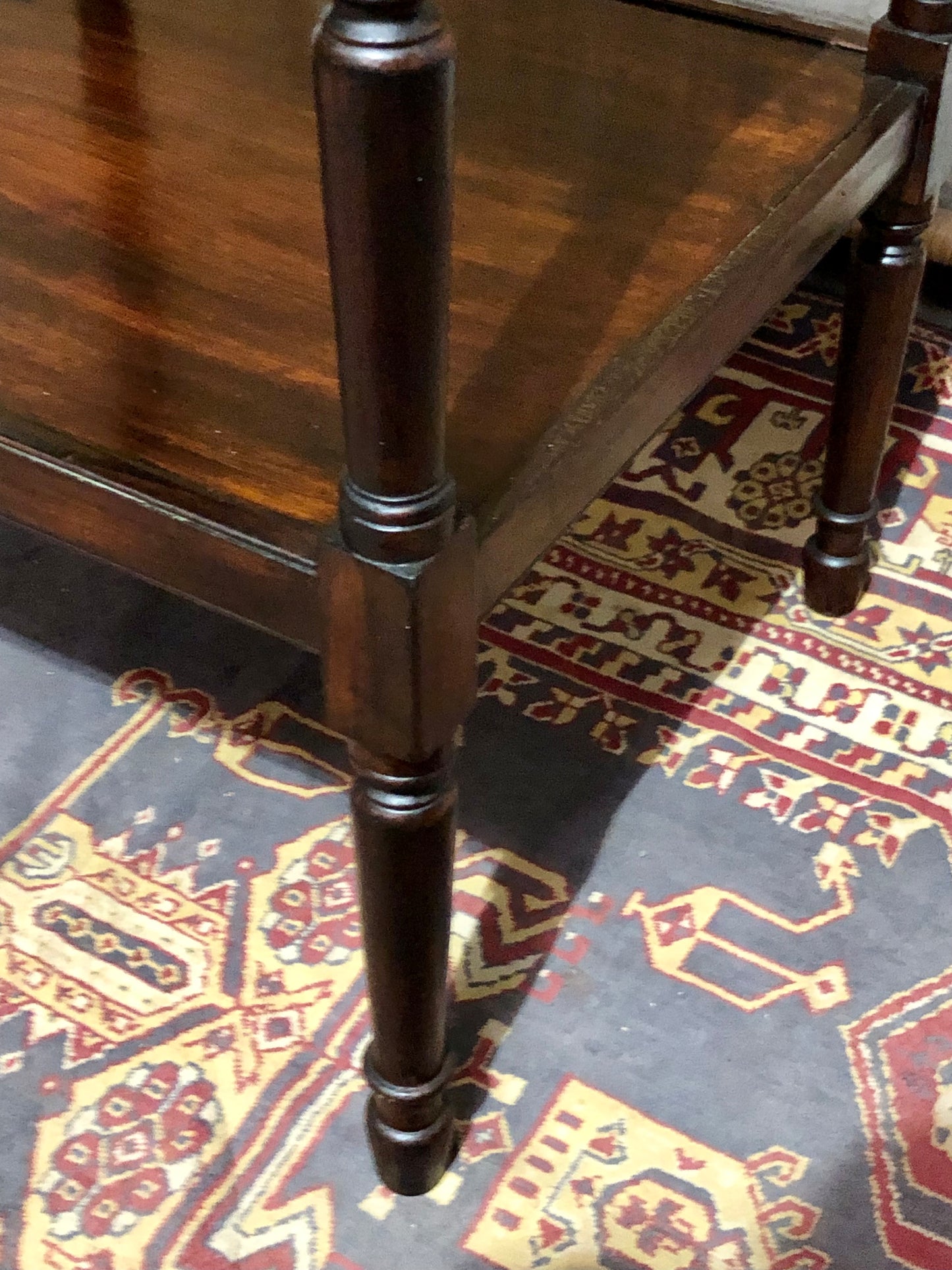 000603....Handsome Antique Mahogany Bedside/Lamp Table ( sold )