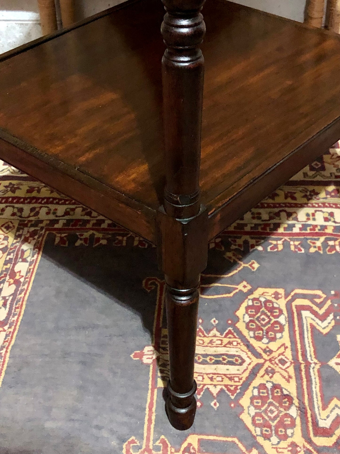 000603....Handsome Antique Mahogany Bedside/Lamp Table ( sold )