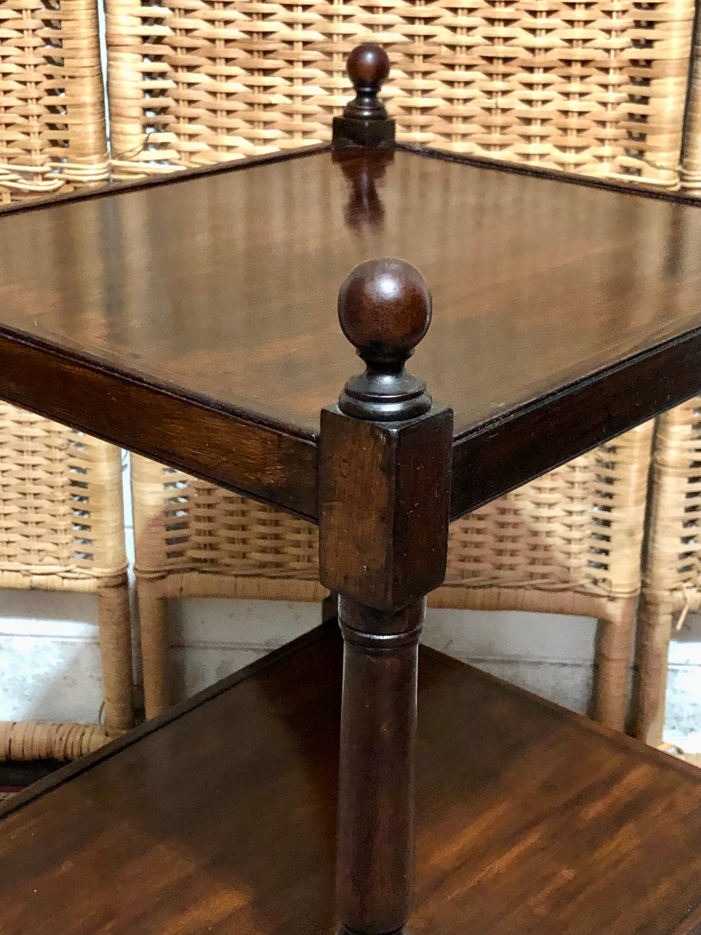 000603....Handsome Antique Mahogany Bedside/Lamp Table ( sold )