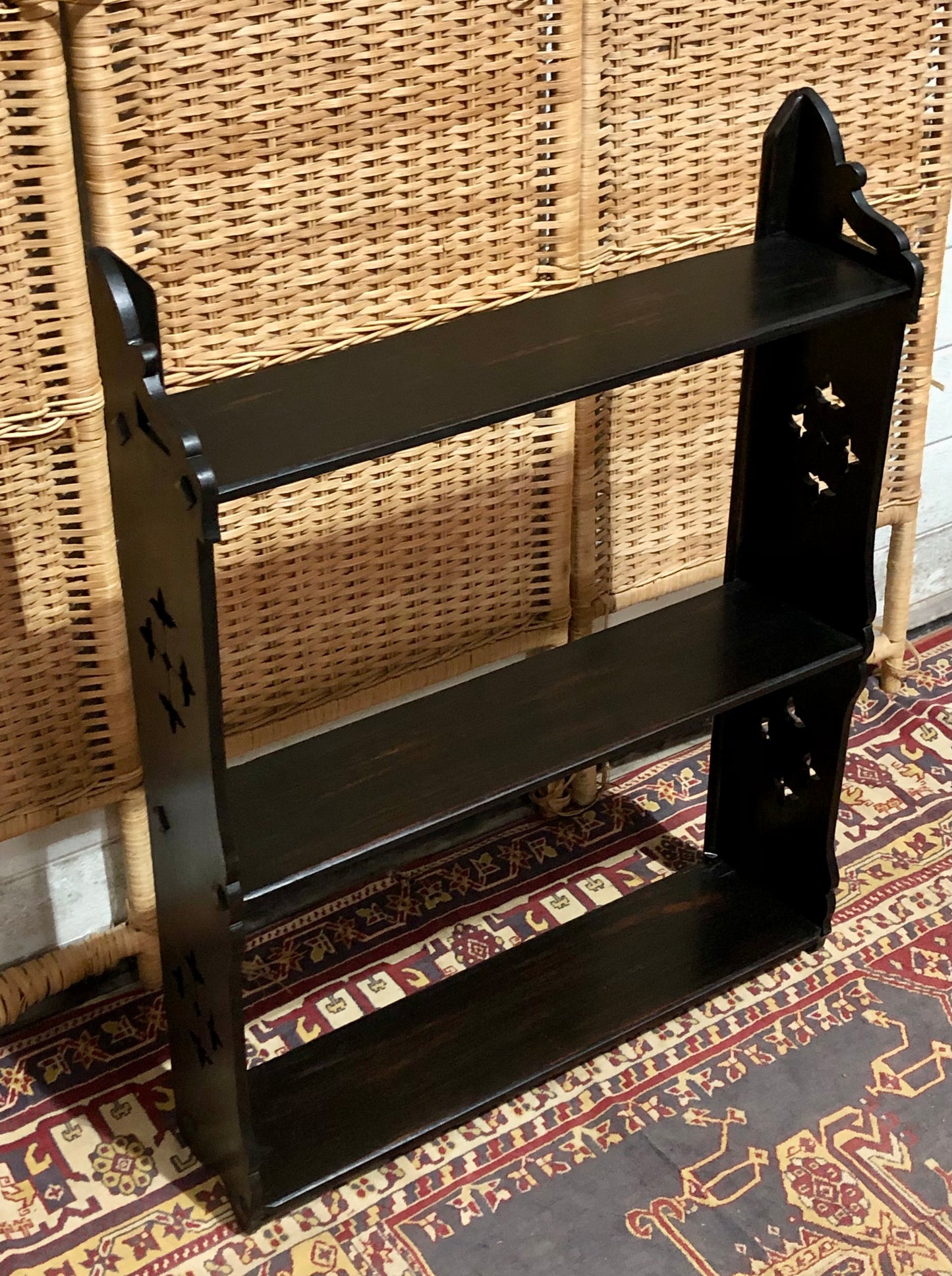 000600....Handsome Set Of Arts And Crafts Style Shelves