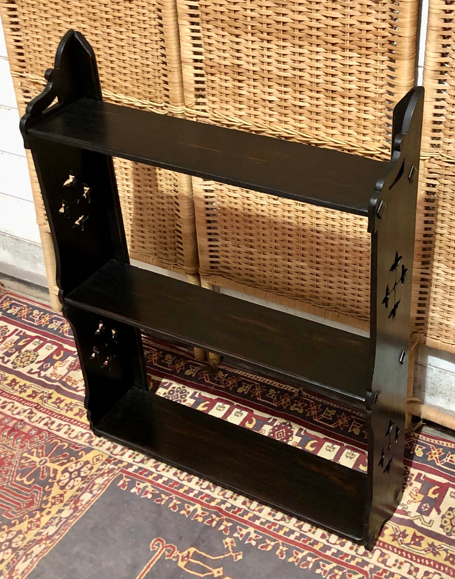 000600....Handsome Set Of Arts And Crafts Style Shelves