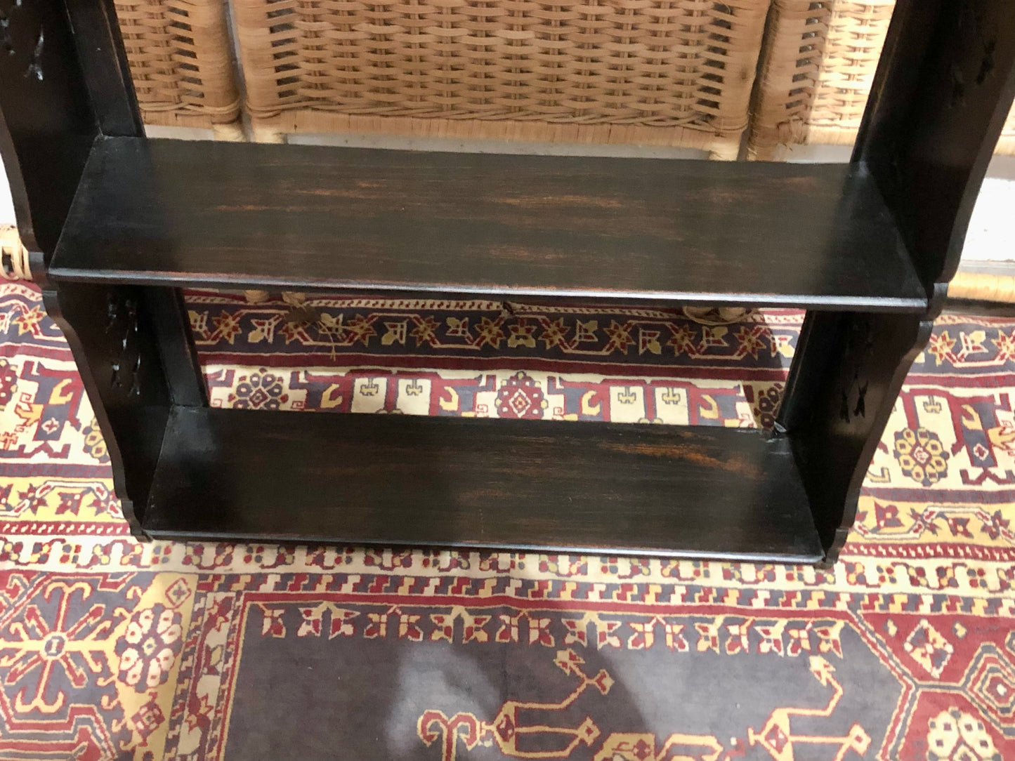 000600....Handsome Set Of Arts And Crafts Style Shelves