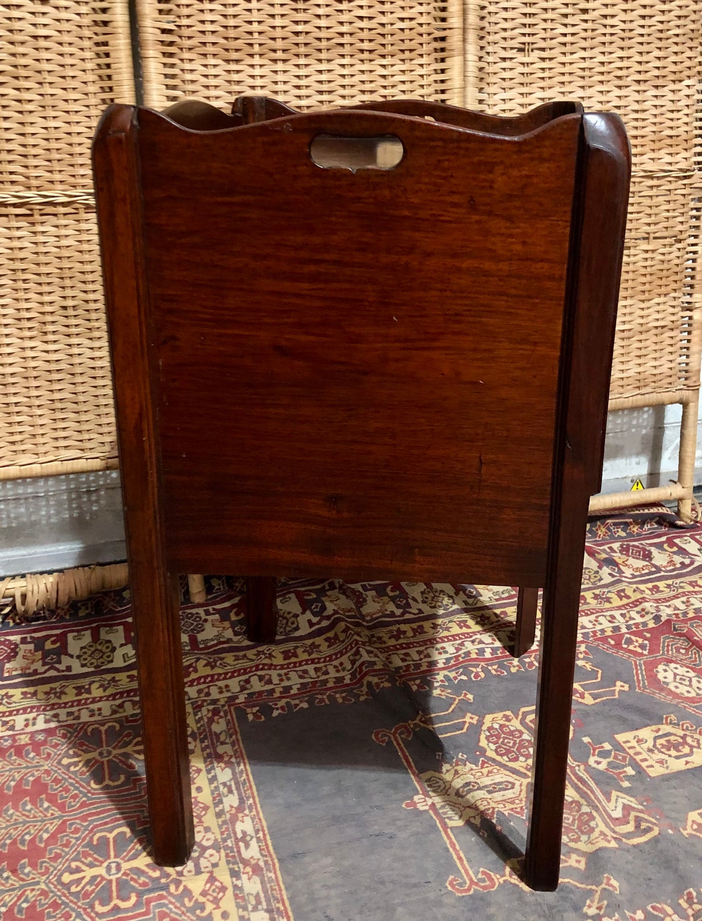 000585....Handsome Antique Mahogany Bedside Table