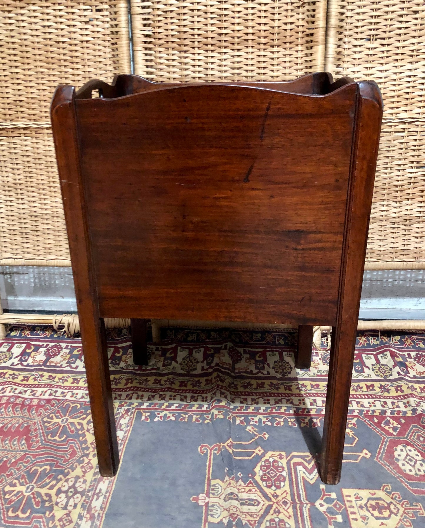 000585....Handsome Antique Mahogany Bedside Table