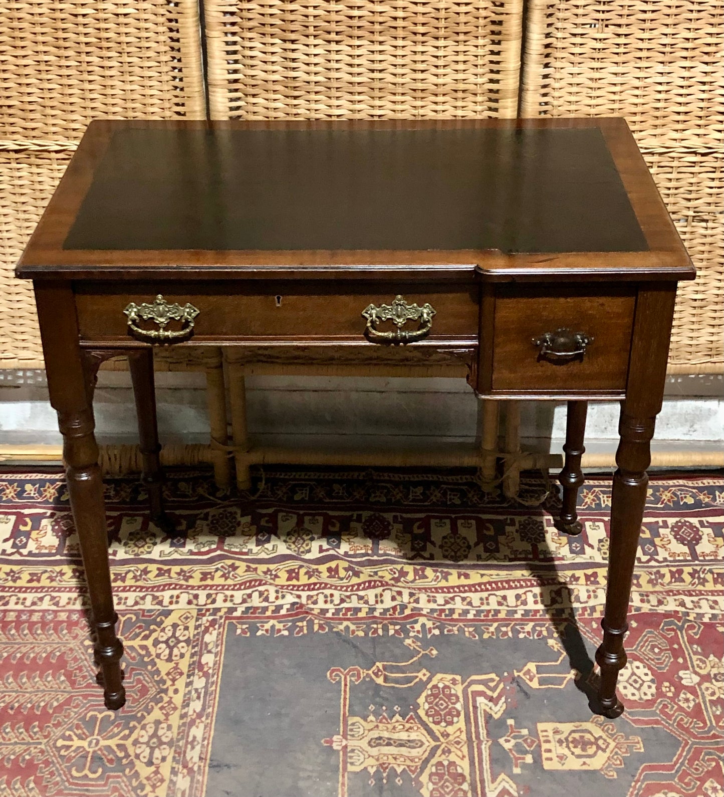 000583....Handsome Antique Mahogany Desk