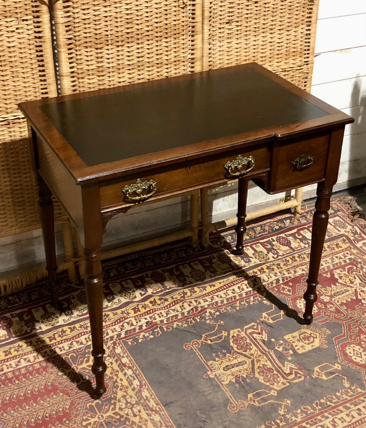 000583....Handsome Antique Mahogany Desk