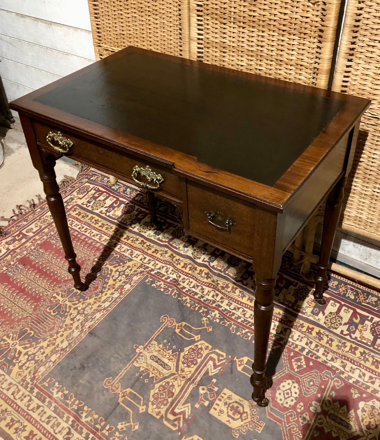 000583....Handsome Antique Mahogany Desk