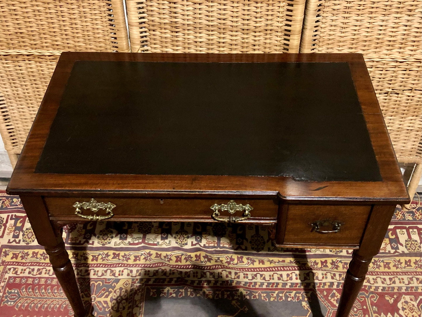 000583....Handsome Antique Mahogany Desk