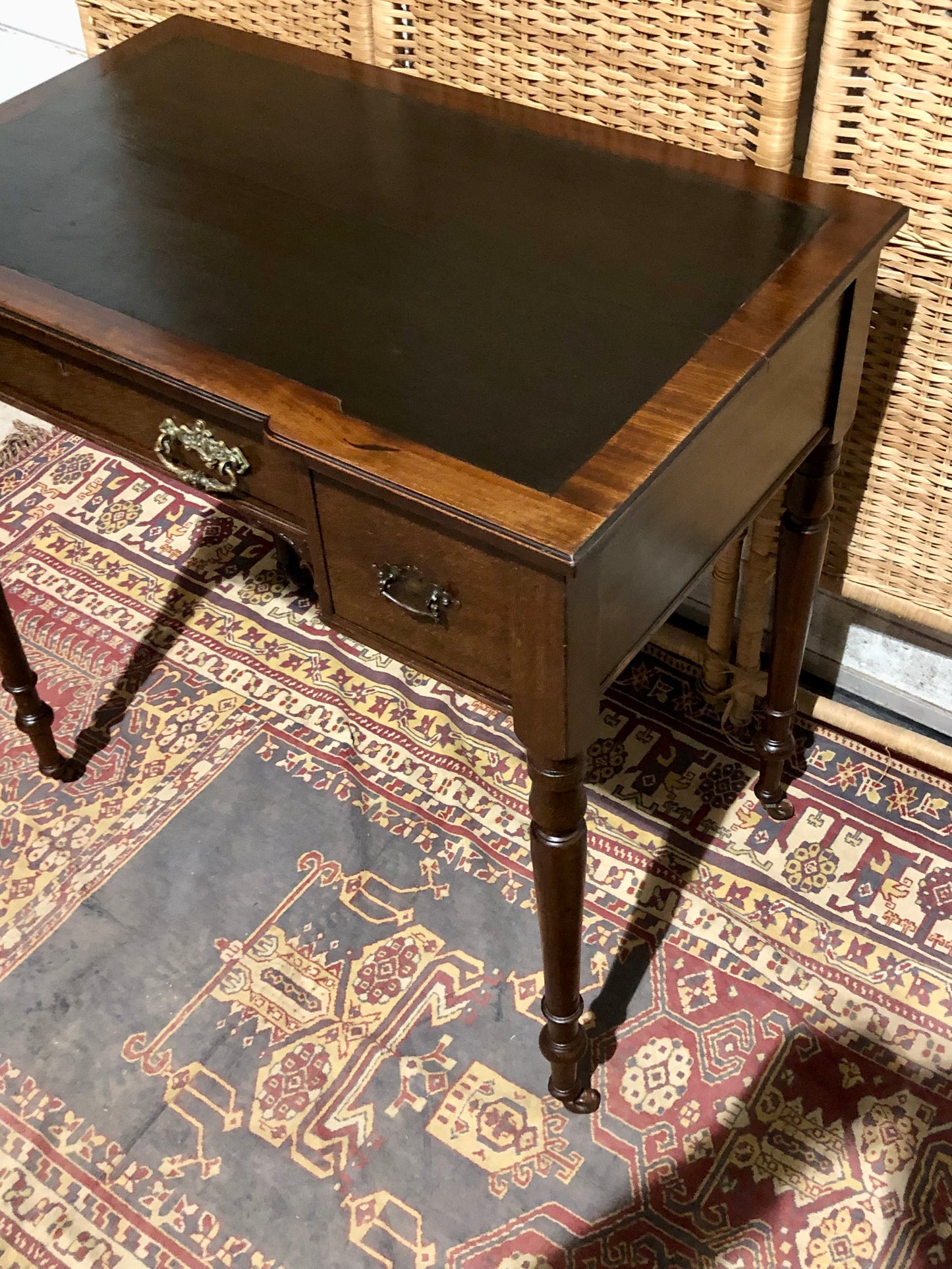 000583....Handsome Antique Mahogany Desk