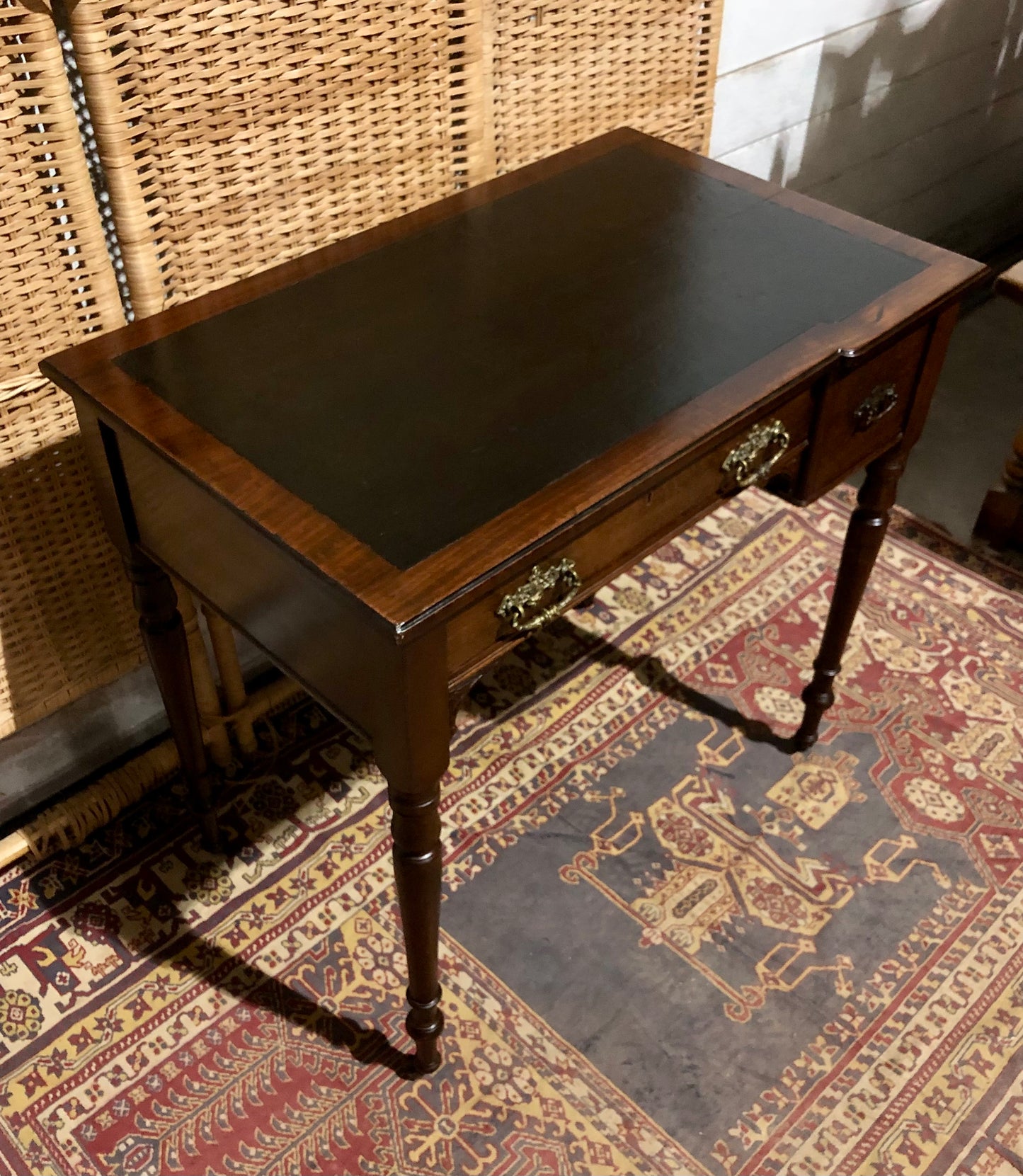 000583....Handsome Antique Mahogany Desk