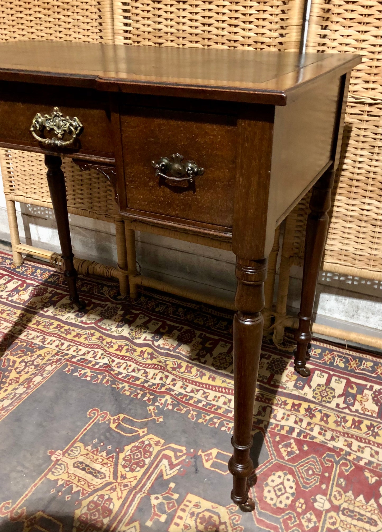000583....Handsome Antique Mahogany Desk