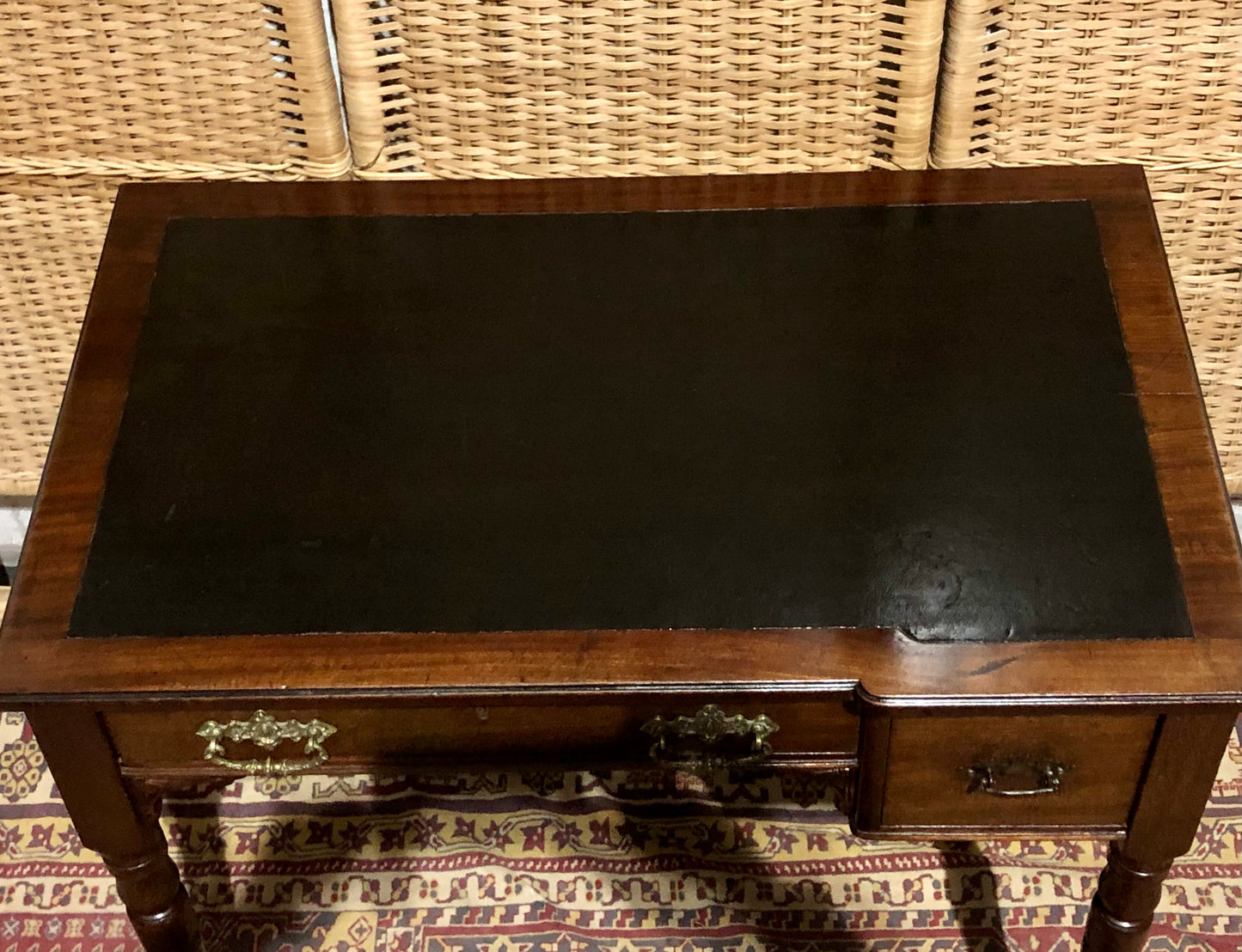 000583....Handsome Antique Mahogany Desk