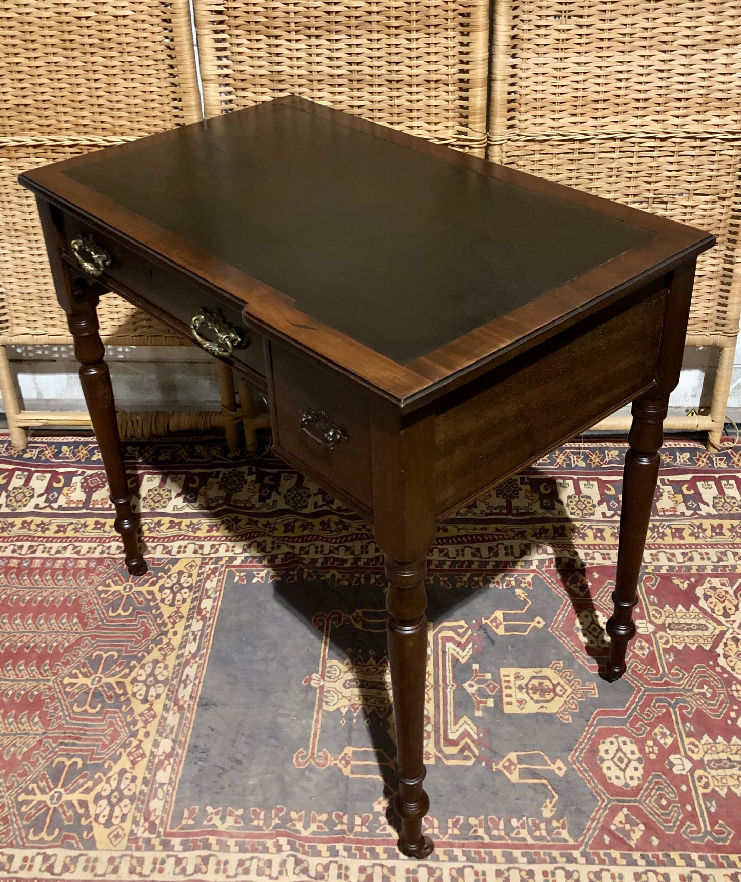 000583....Handsome Antique Mahogany Desk
