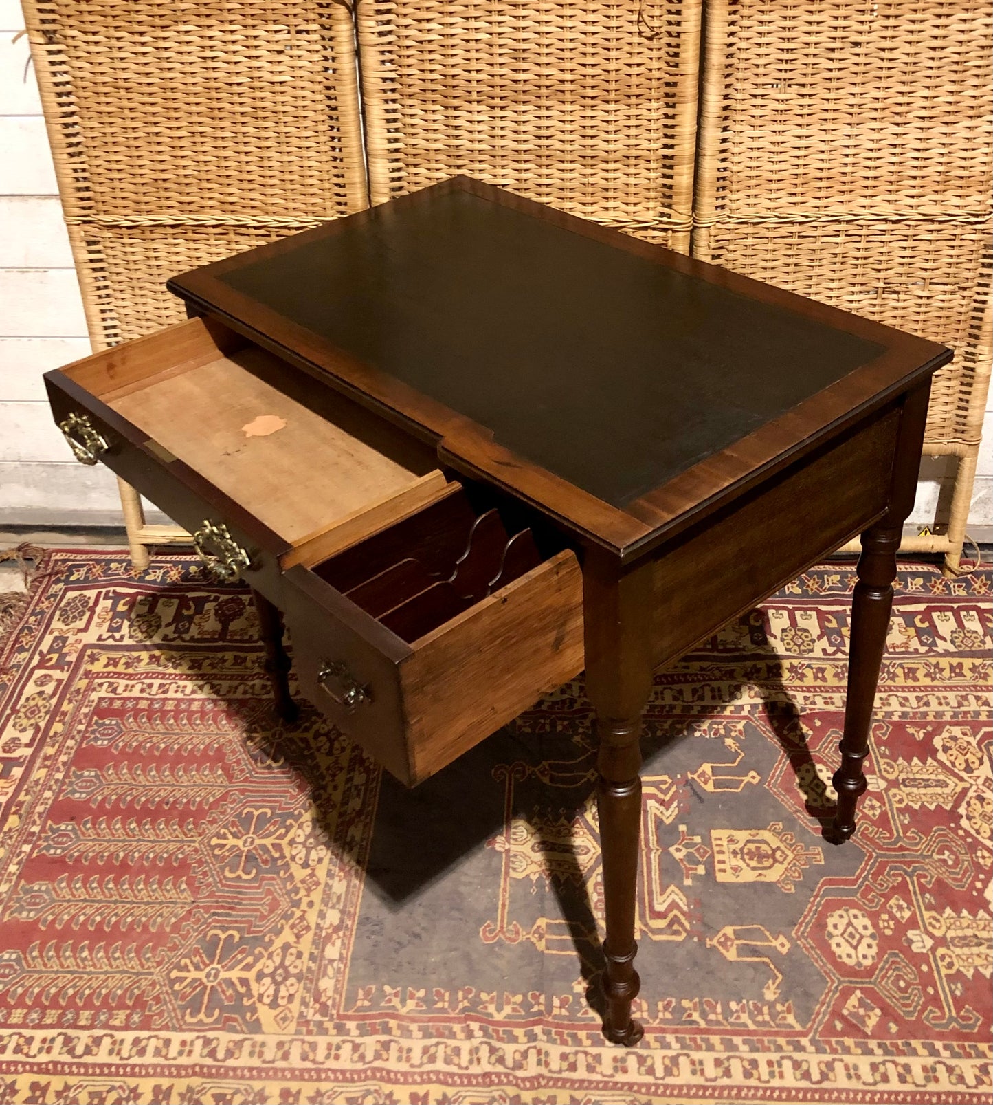 000583....Handsome Antique Mahogany Desk