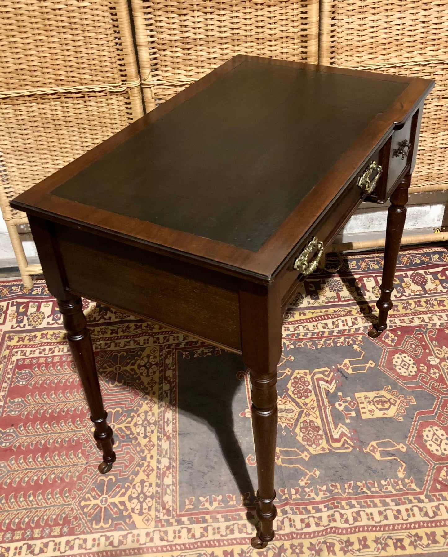 000583....Handsome Antique Mahogany Desk