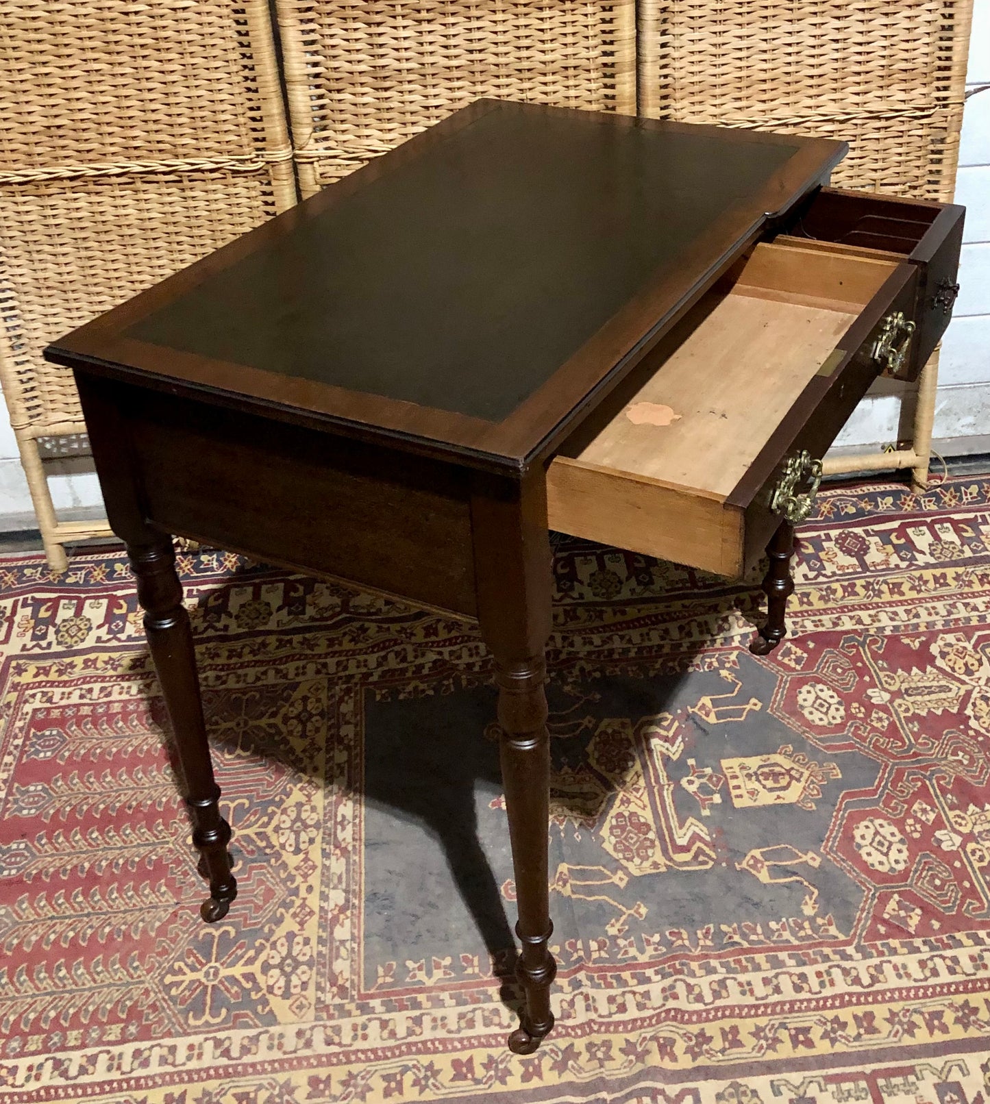 000583....Handsome Antique Mahogany Desk