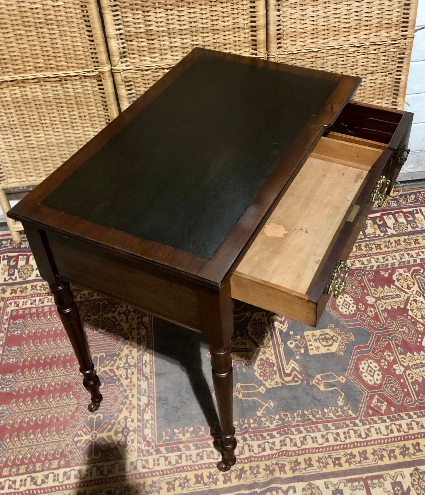 000583....Handsome Antique Mahogany Desk