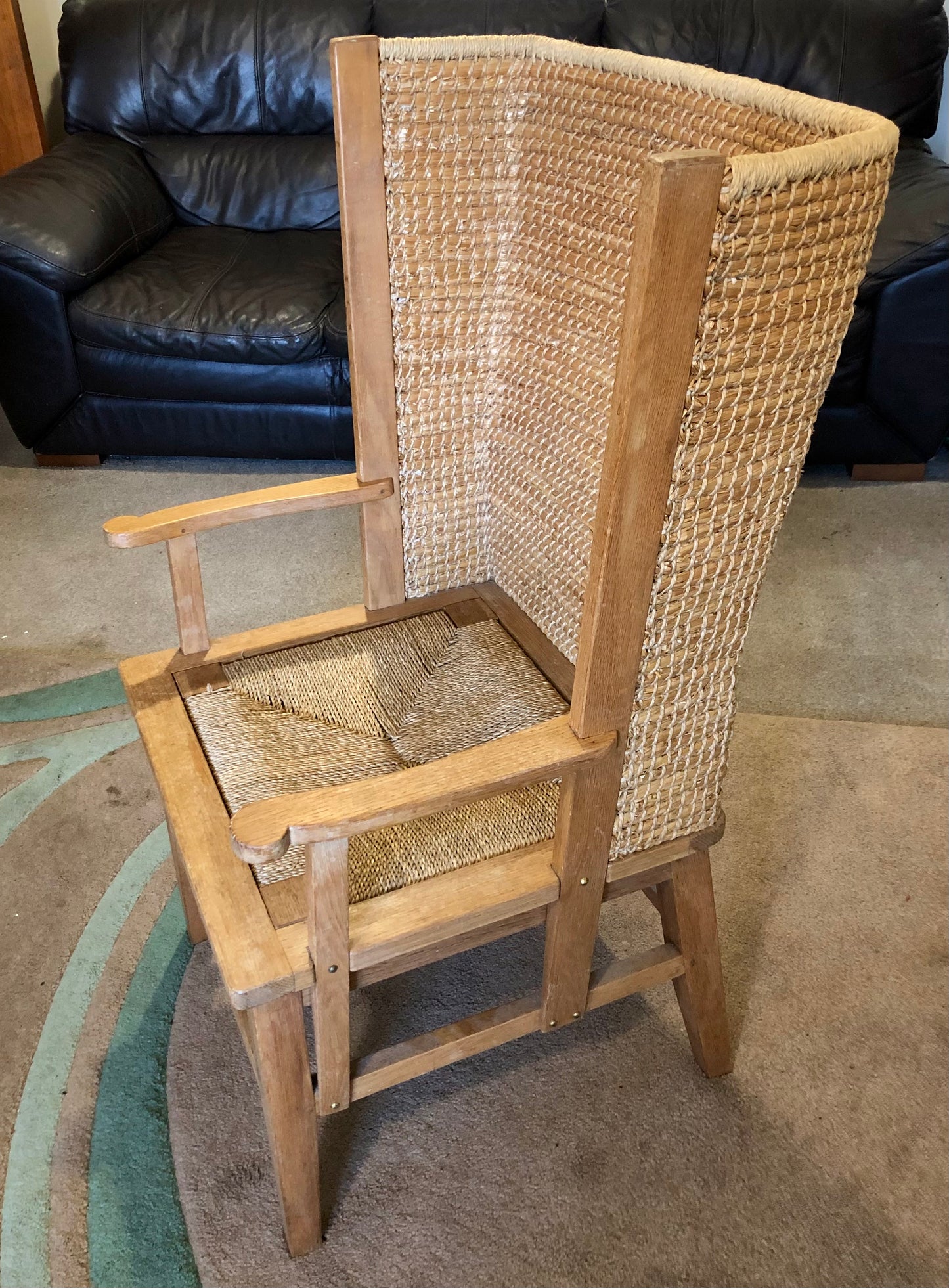 000579....Handsome Vintage Orkney Chair Orkney Armchair ( sold )