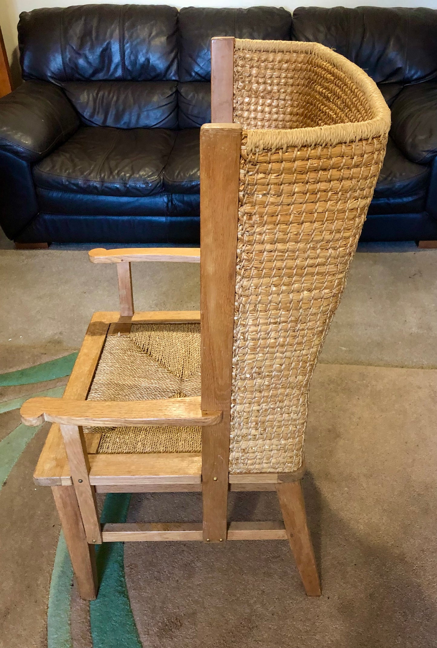 000579....Handsome Vintage Orkney Chair Orkney Armchair ( sold )