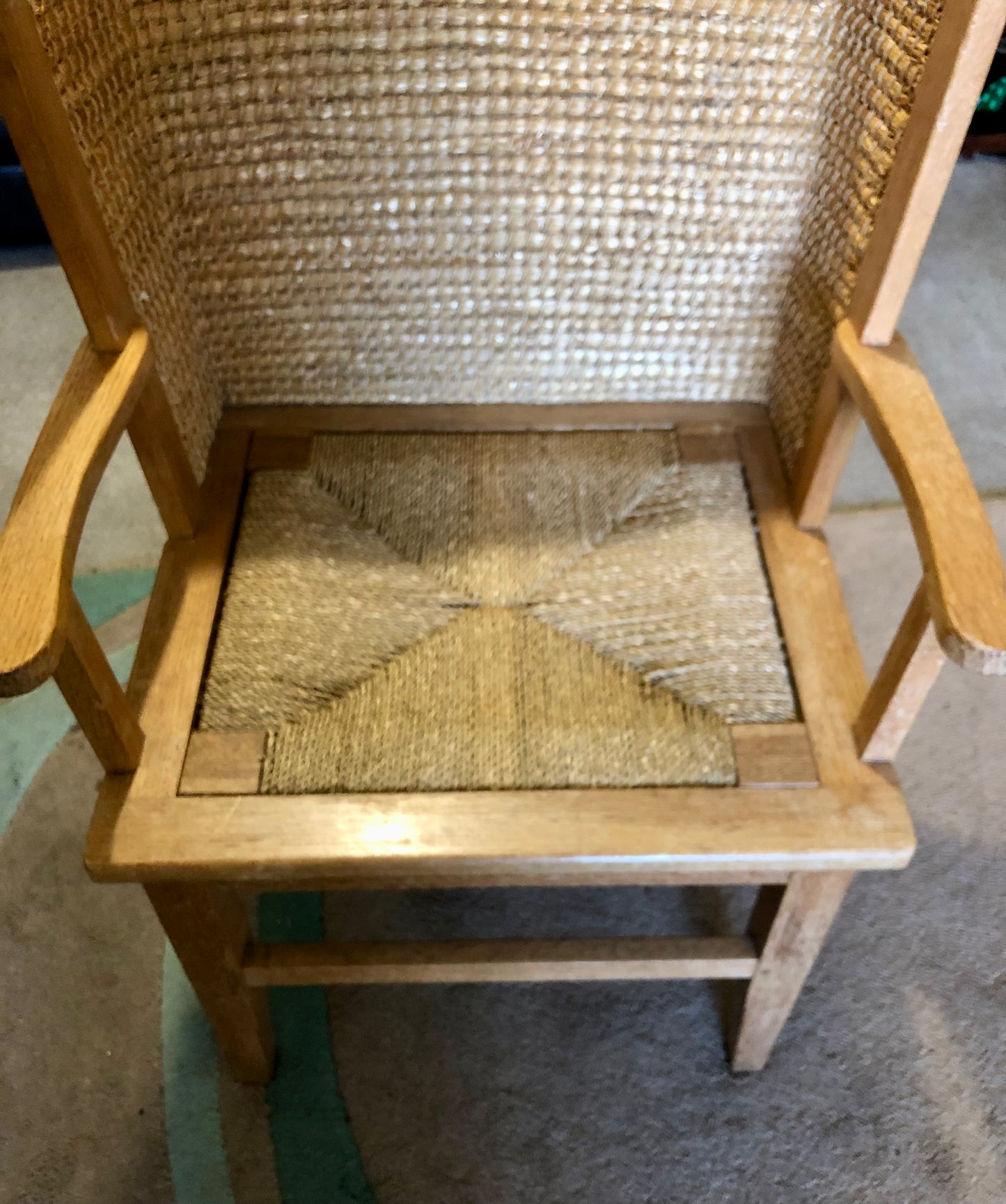 000579....Handsome Vintage Orkney Chair Orkney Armchair ( sold )