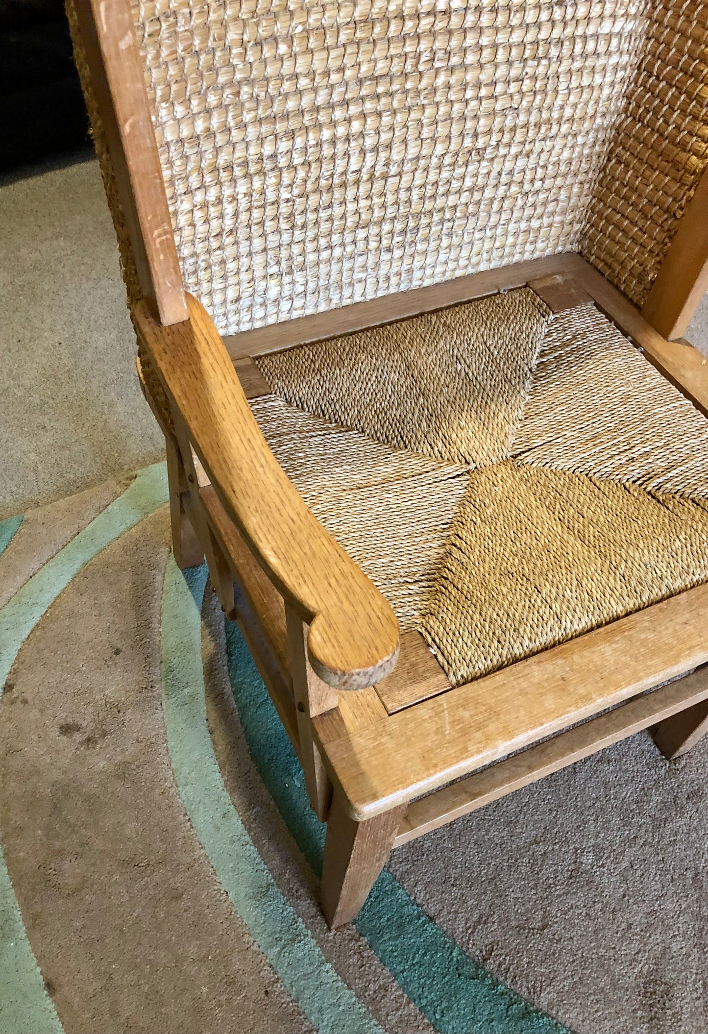 000579....Handsome Vintage Orkney Chair Orkney Armchair ( sold )