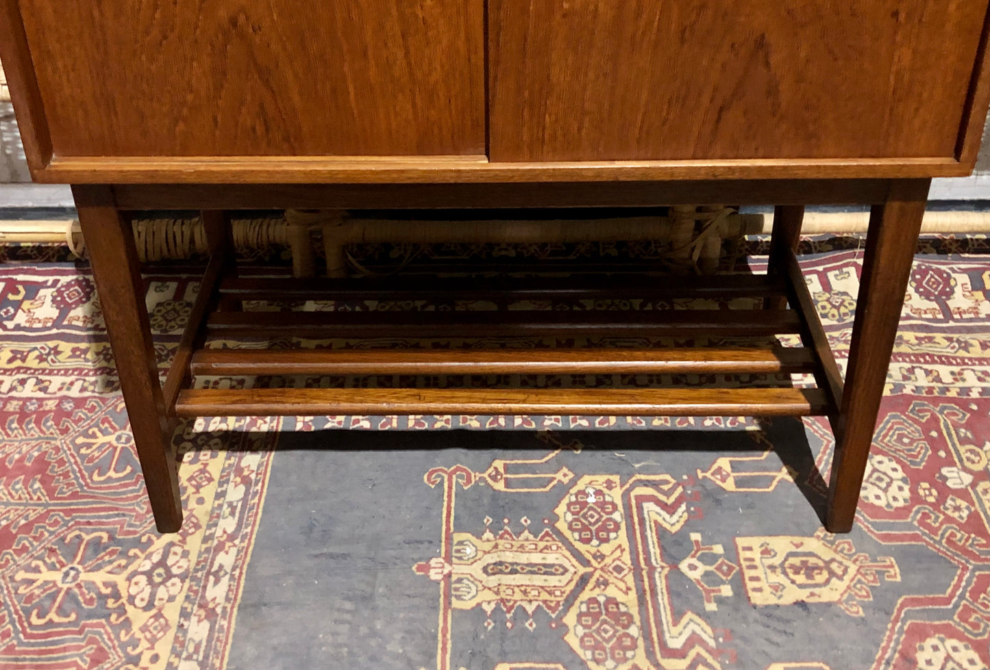 000577....Handsome Retro Teak Record Cabinet ( sold )