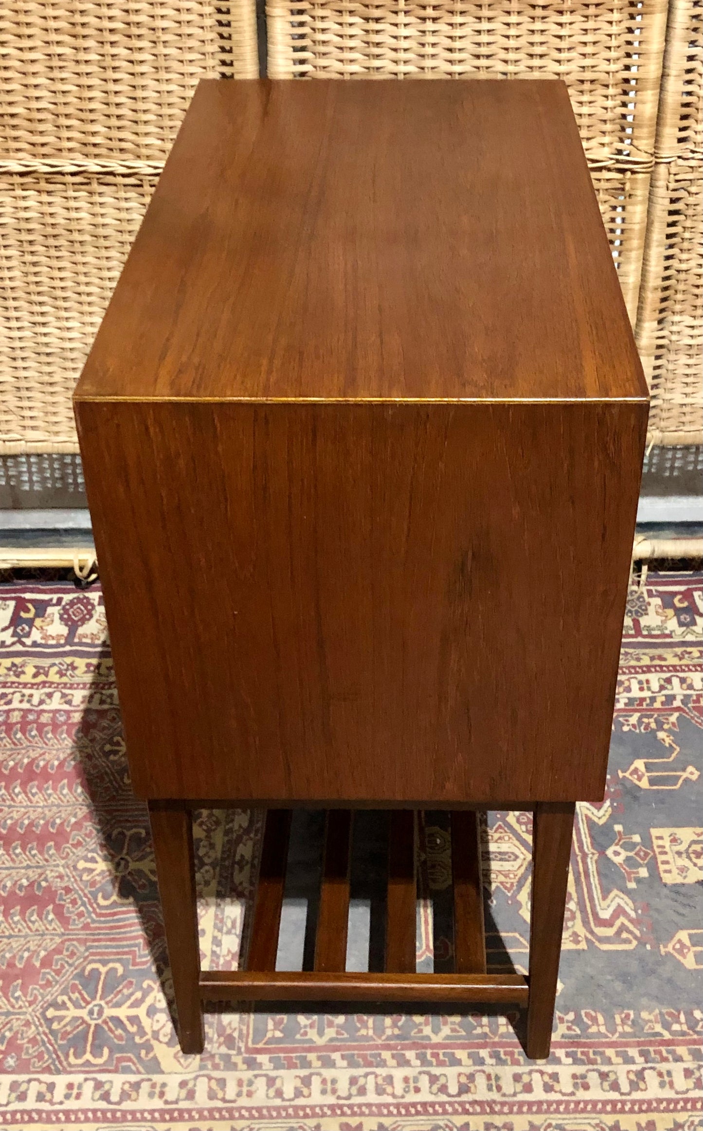 000577....Handsome Retro Teak Record Cabinet ( sold )