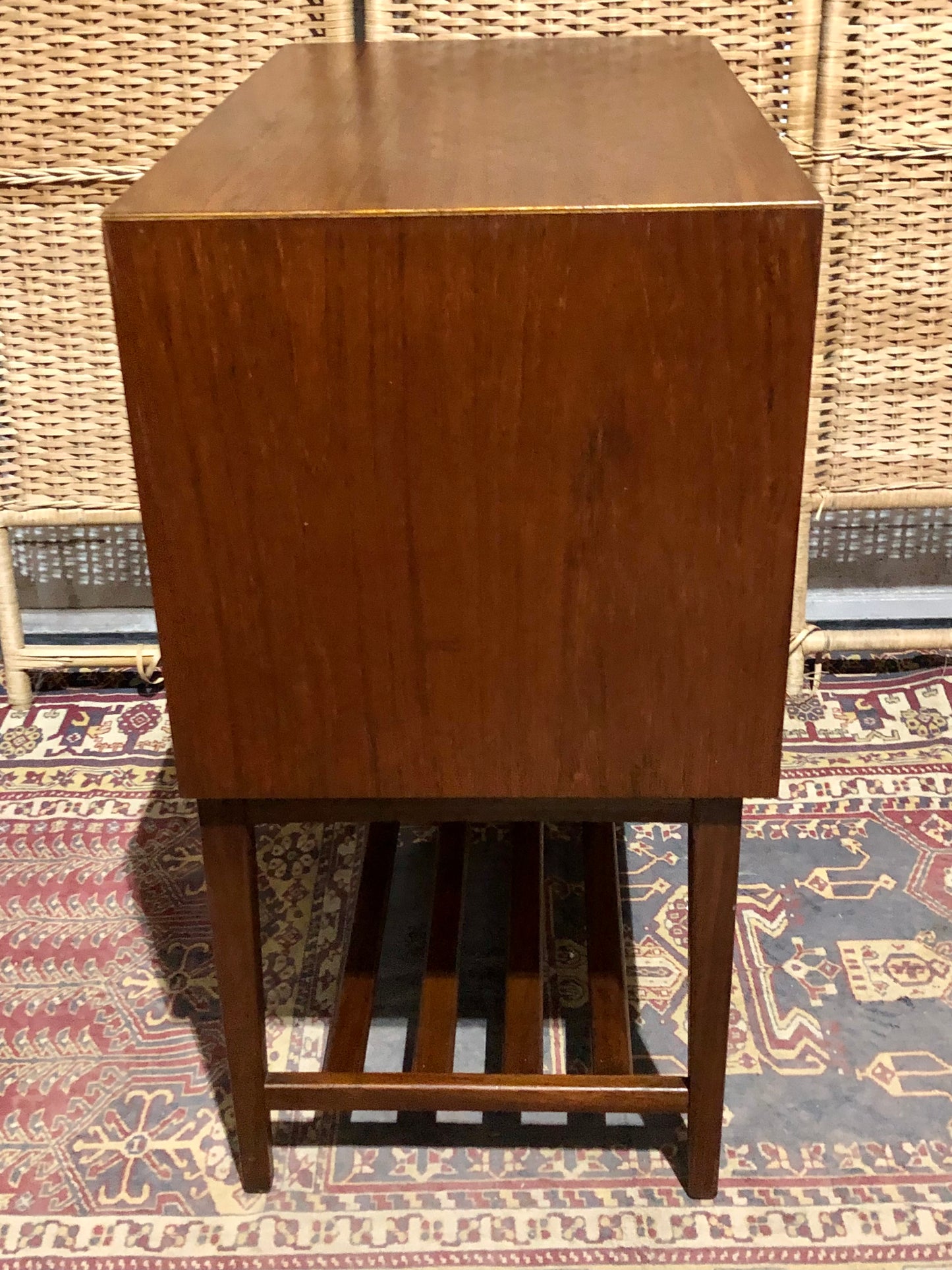 000577....Handsome Retro Teak Record Cabinet ( sold )