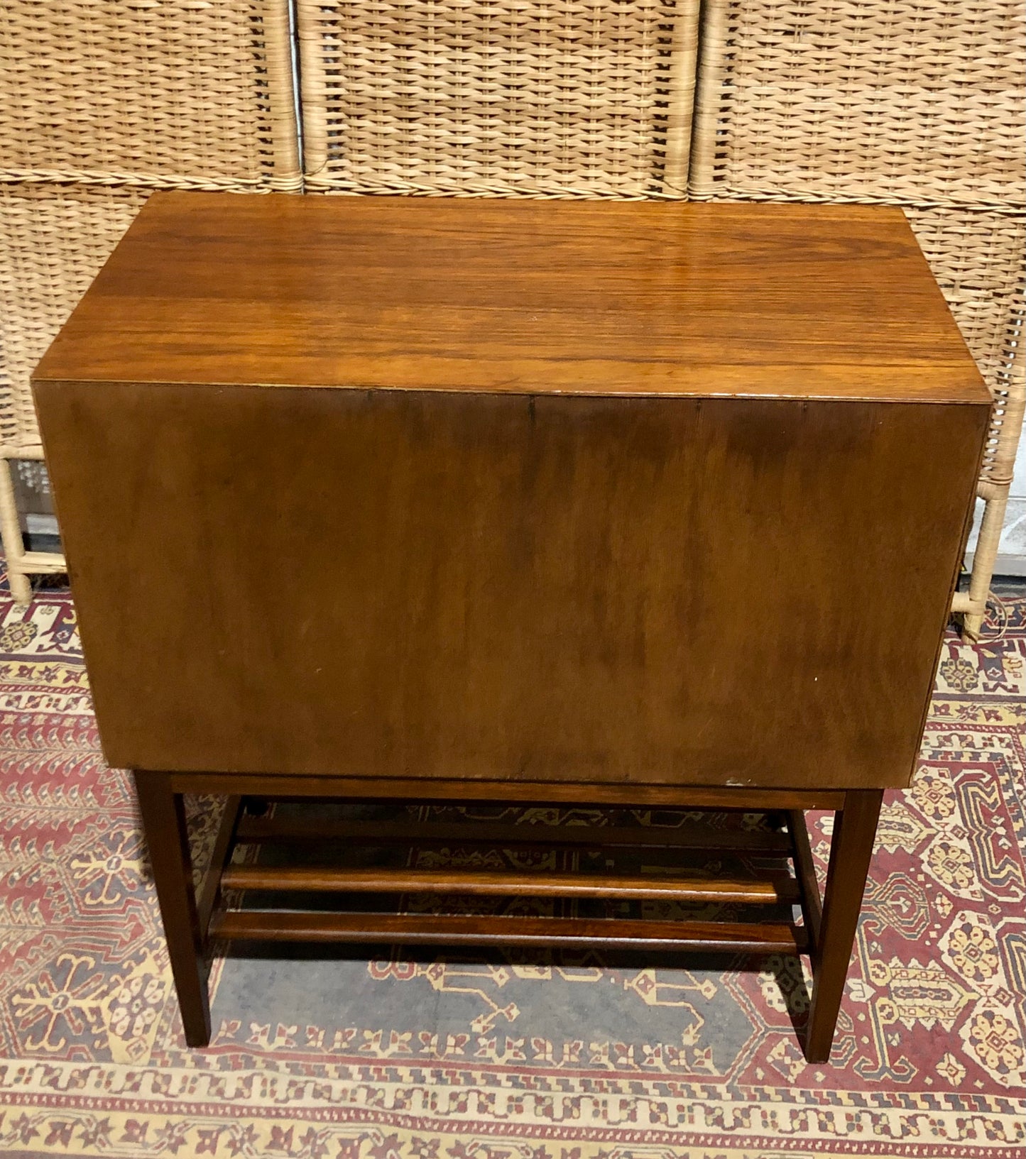 000577....Handsome Retro Teak Record Cabinet ( sold )