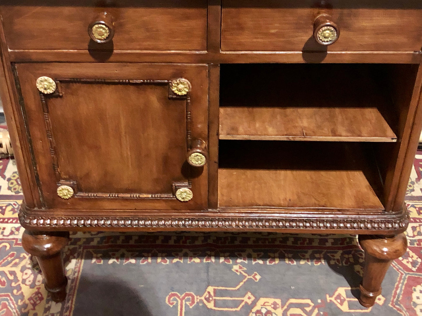 000573....Handsome Vintage French Bedside Table