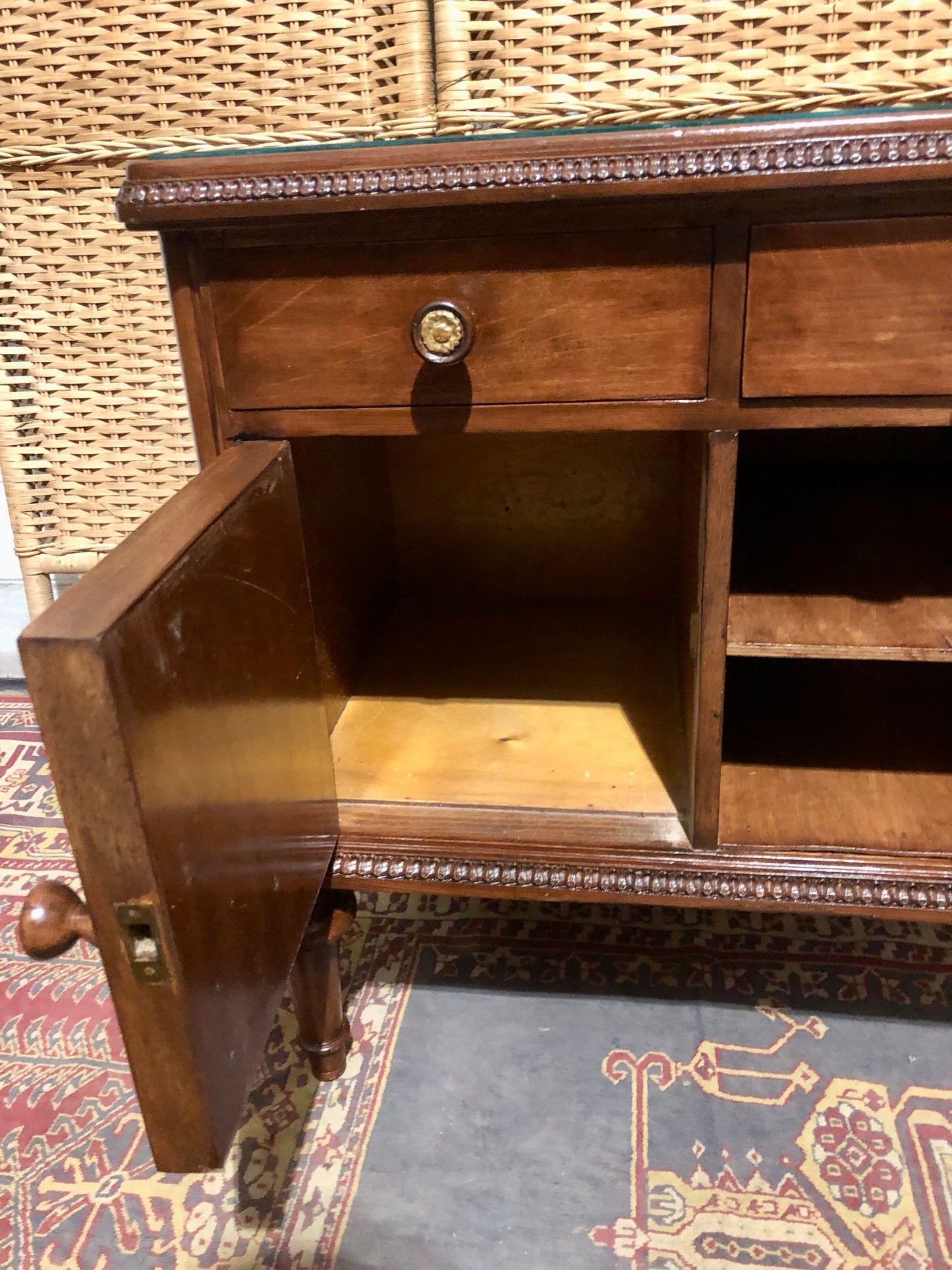 000573....Handsome Vintage French Bedside Table