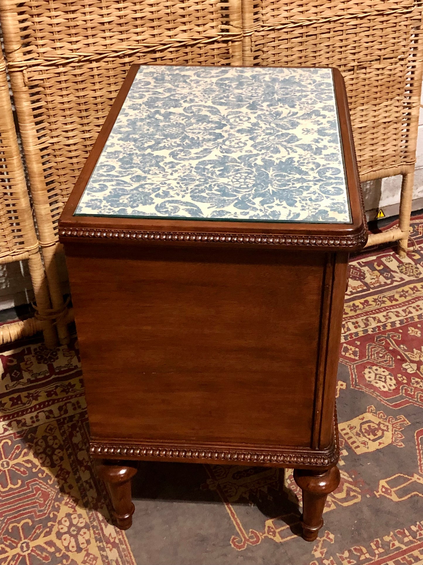 000573....Handsome Vintage French Bedside Table