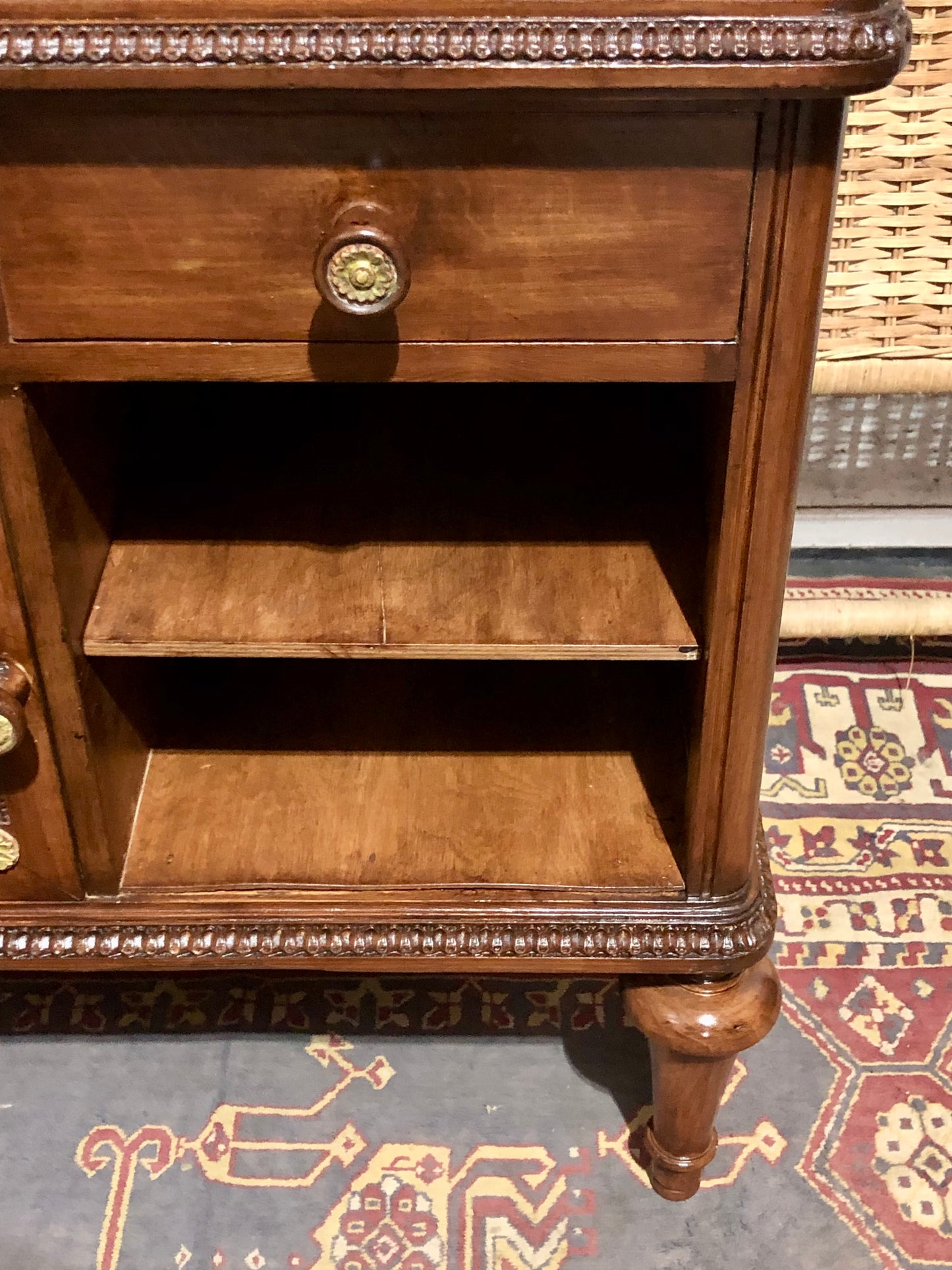 000573....Handsome Vintage French Bedside Table