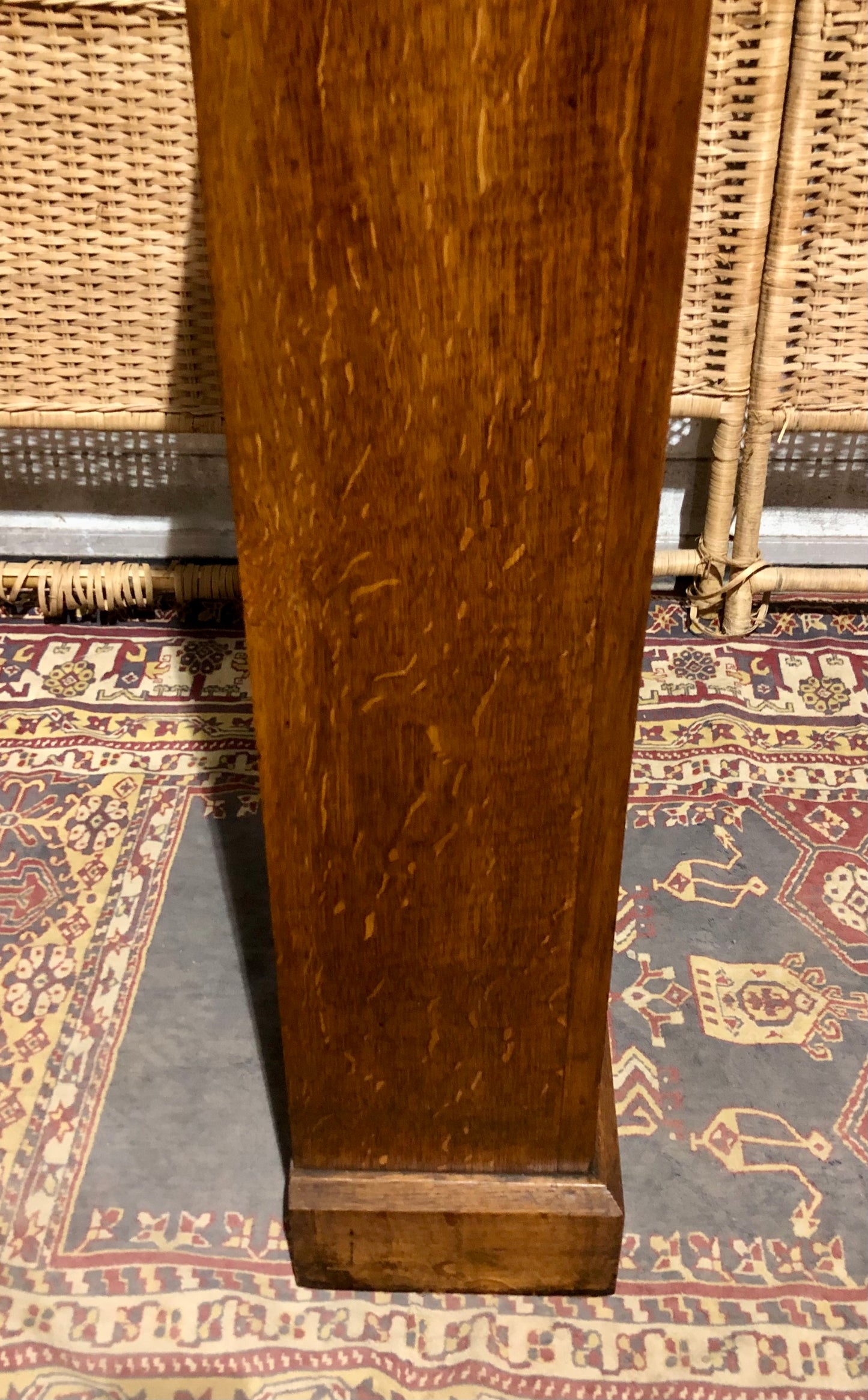 000571....Handsome Gothic Style Carved Oak Bookcase