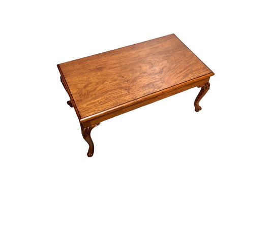 000848....Handsome Vintage Solid Mahogany Coffee Table ( sold )