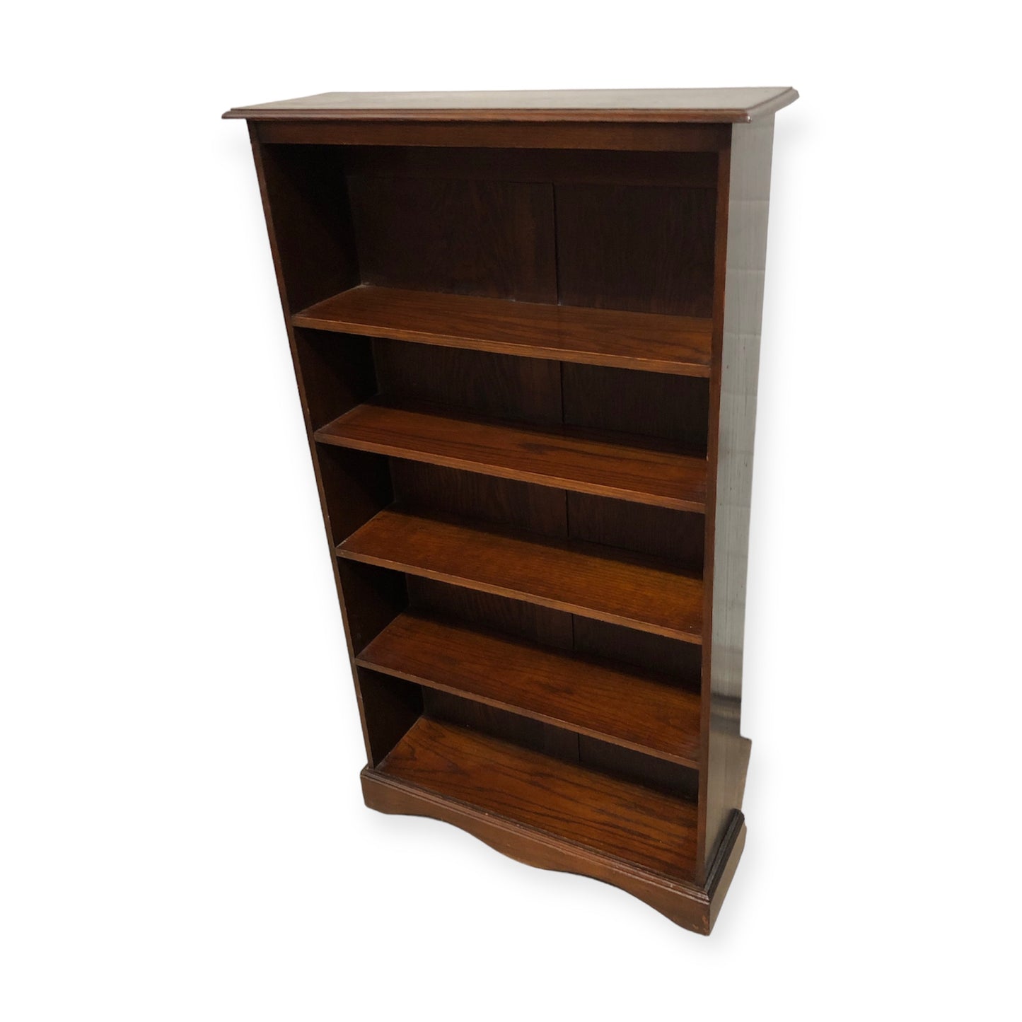 000731....Handsome Vintage Oak Bookcase / Bookshelves ( solod )