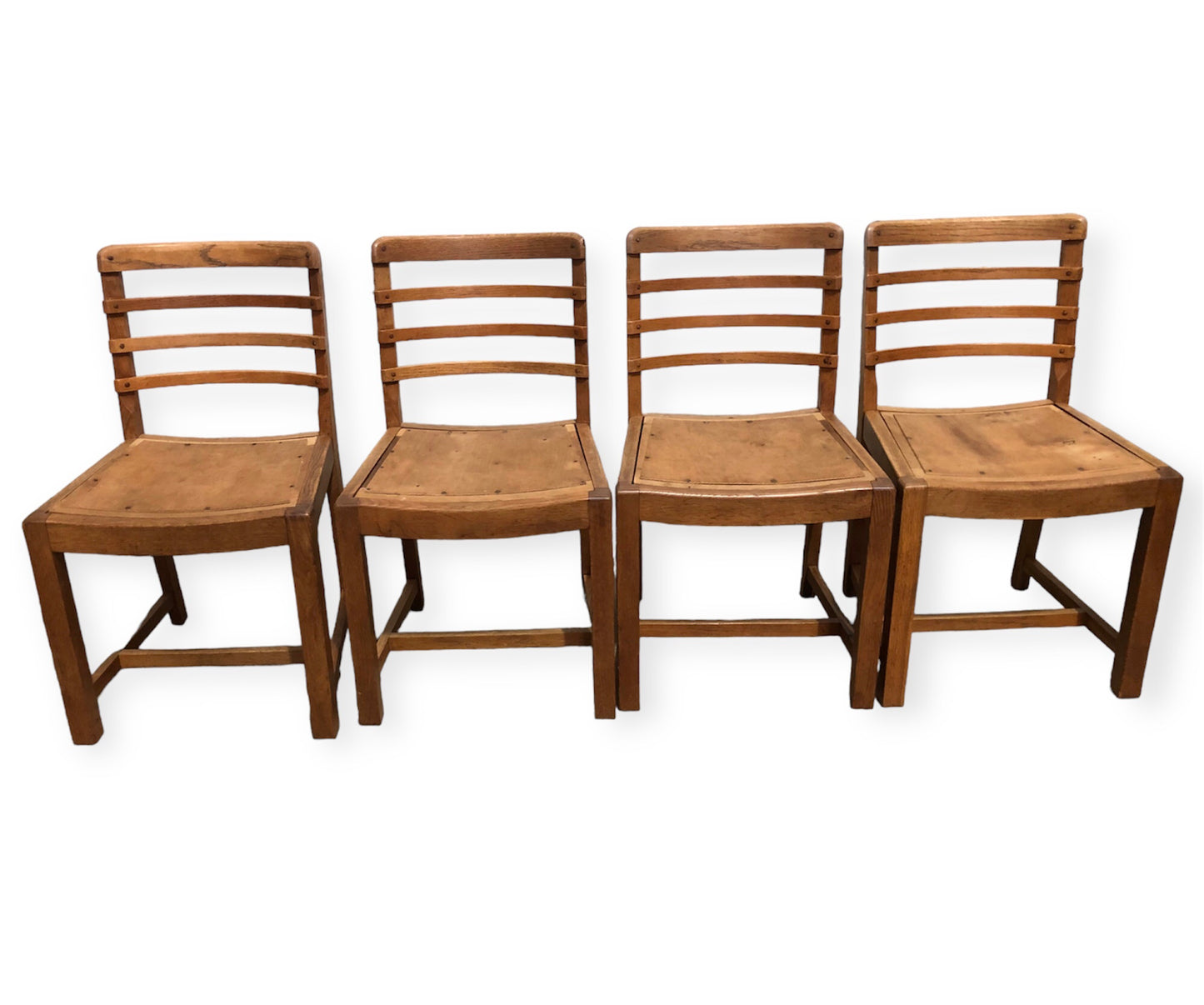 000722....Heal's Table And Four Chairs - Heal's Oak Dining Set