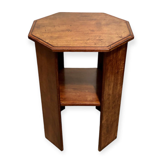 000707....Art Deco Solid Walnut Occasional Table