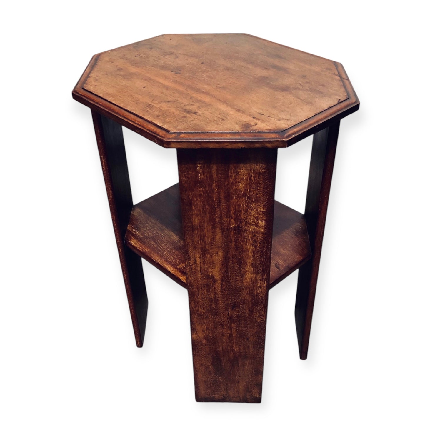 000707....Art Deco Solid Walnut Occasional Table