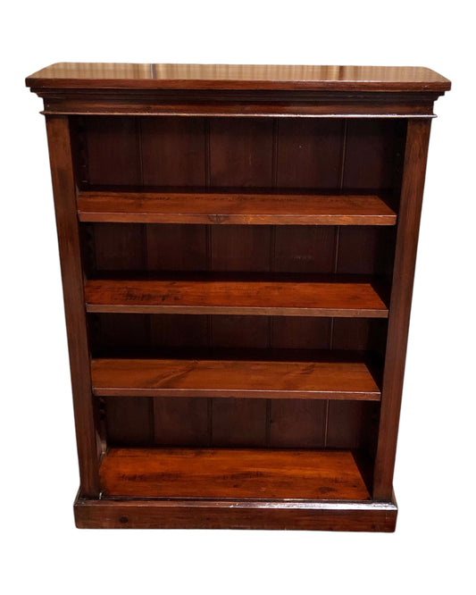 000647....Handsome Edwardian Stained Pine Bookcase ( sold )