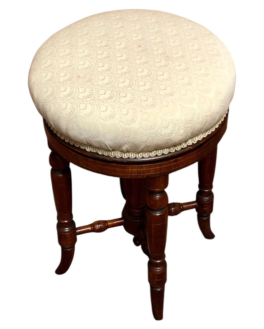 000645....Handsome Victorian Piano Stool
