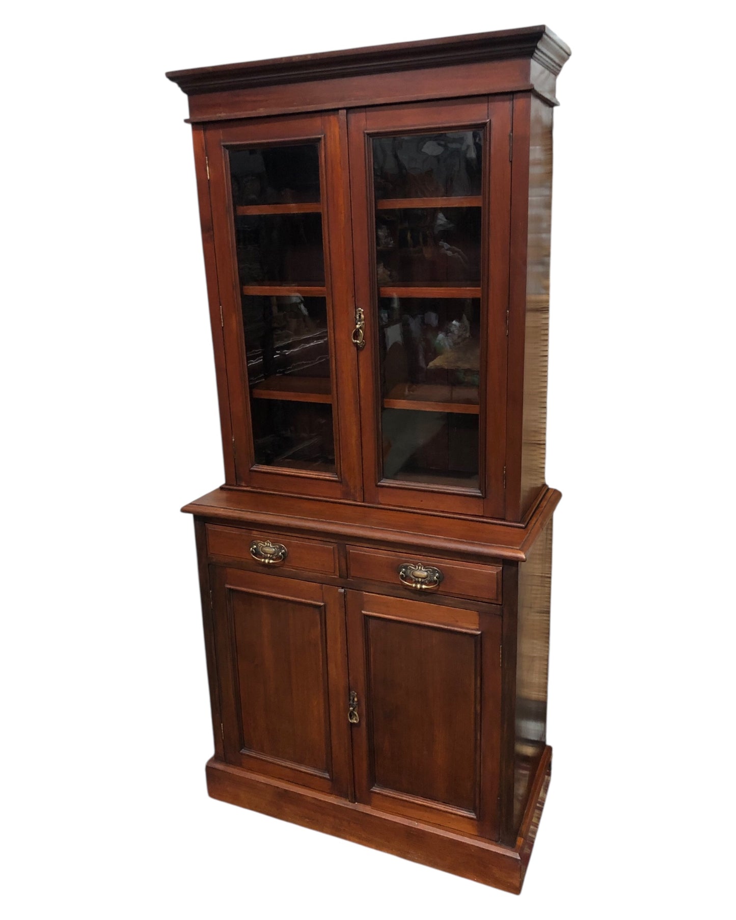000643....Handsome Antique Mahogany Bookcase