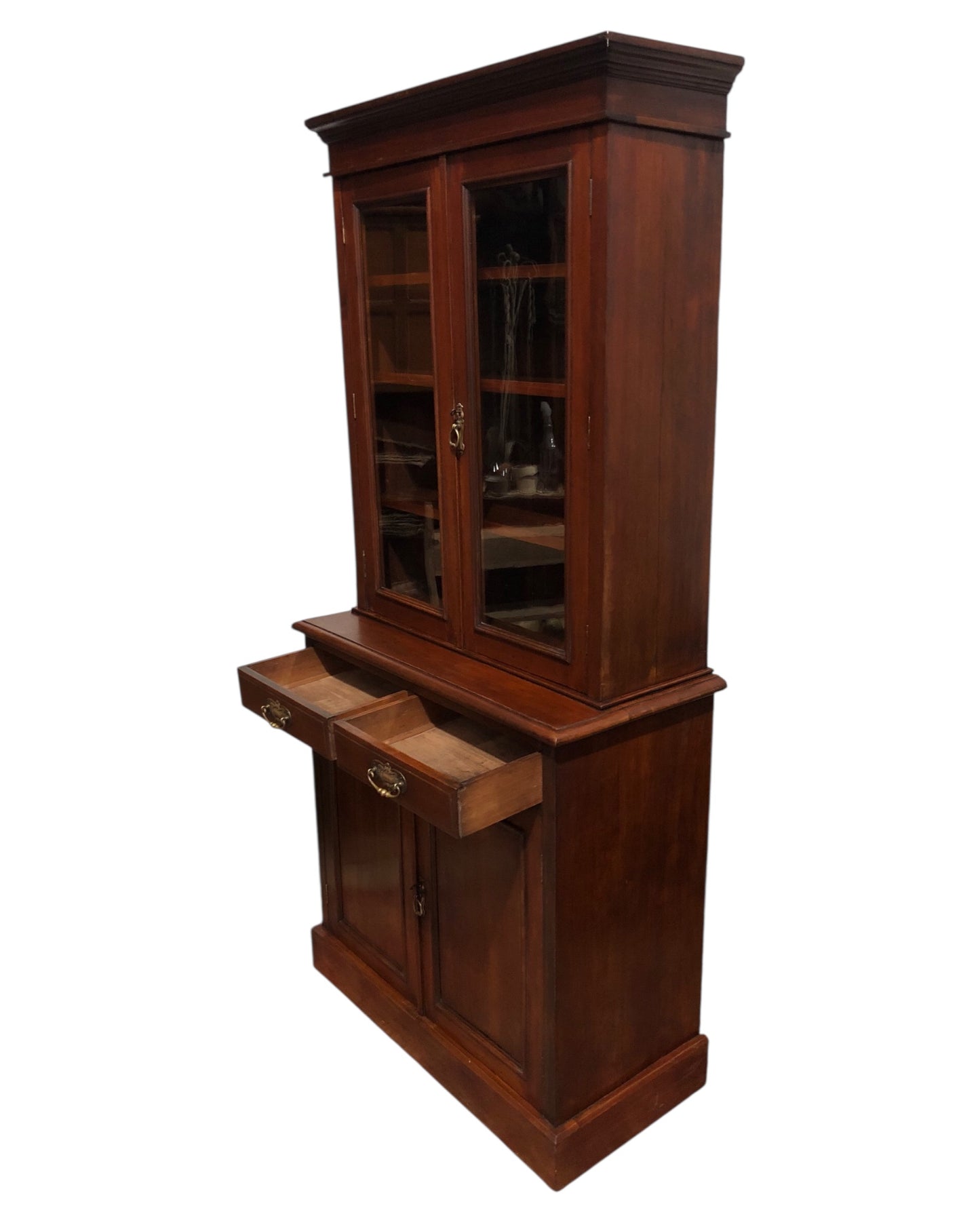 000643....Handsome Antique Mahogany Bookcase