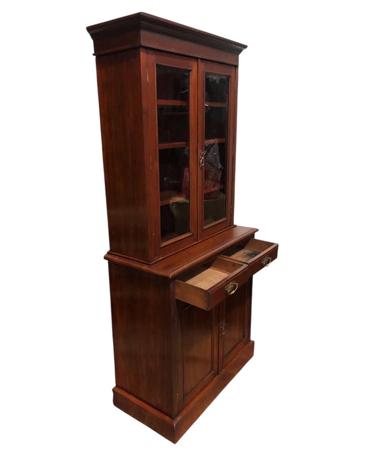 000643....Handsome Antique Mahogany Bookcase