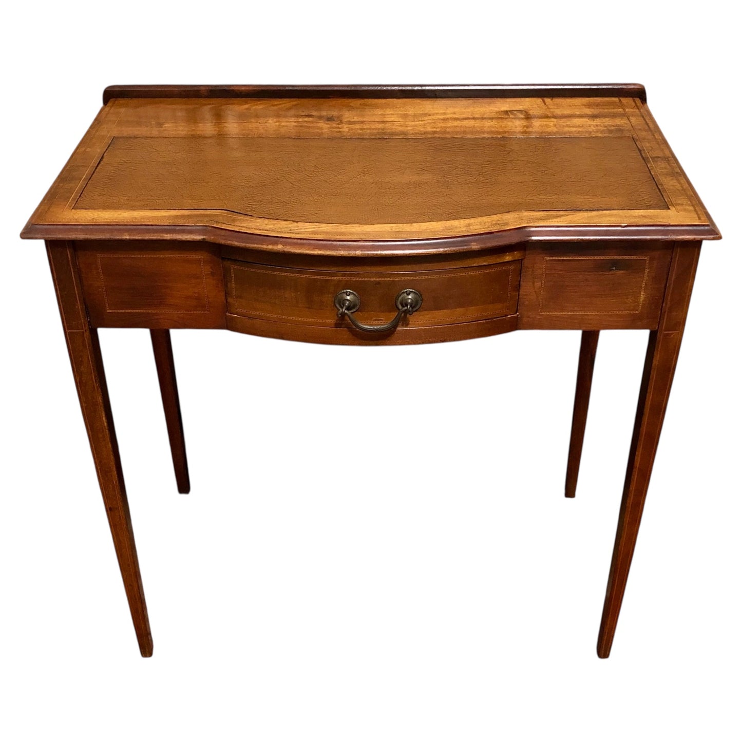 000640....Handsome Edwardian Mahogany Writing/Dressing Table