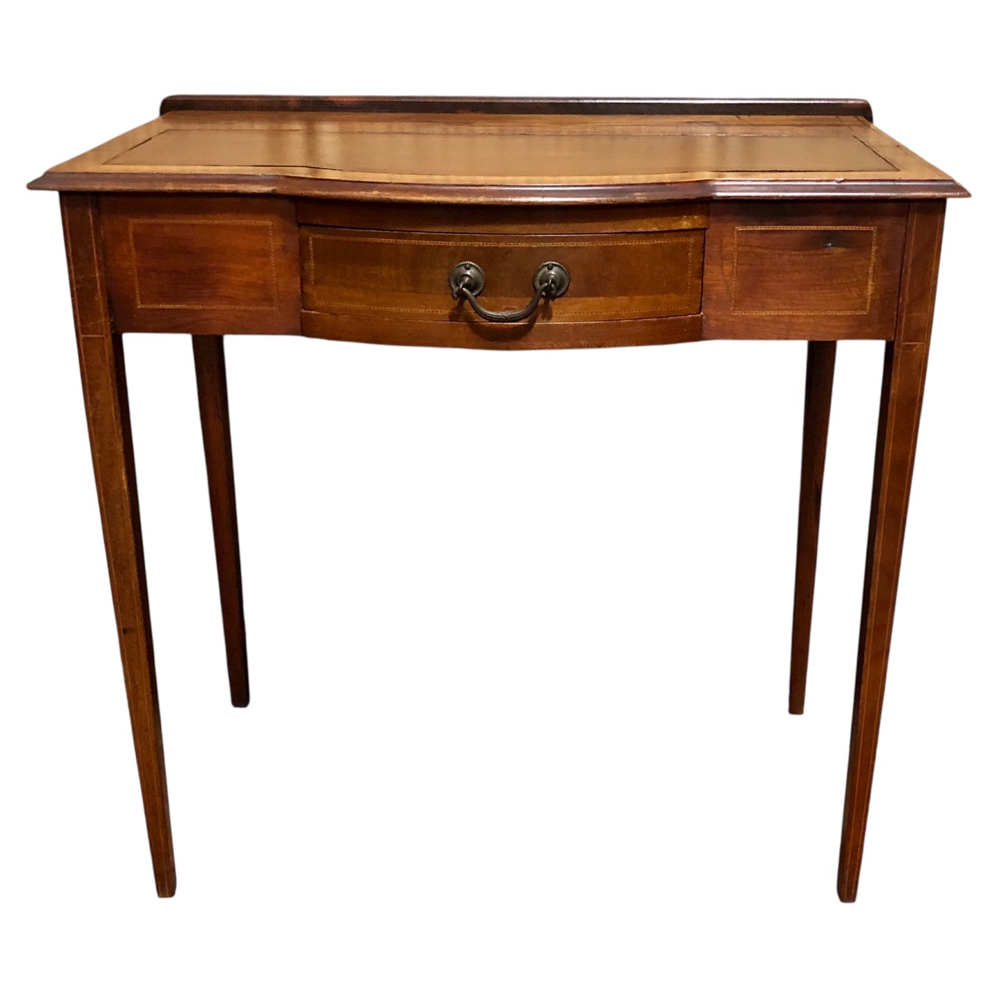 000640....Handsome Edwardian Mahogany Writing/Dressing Table