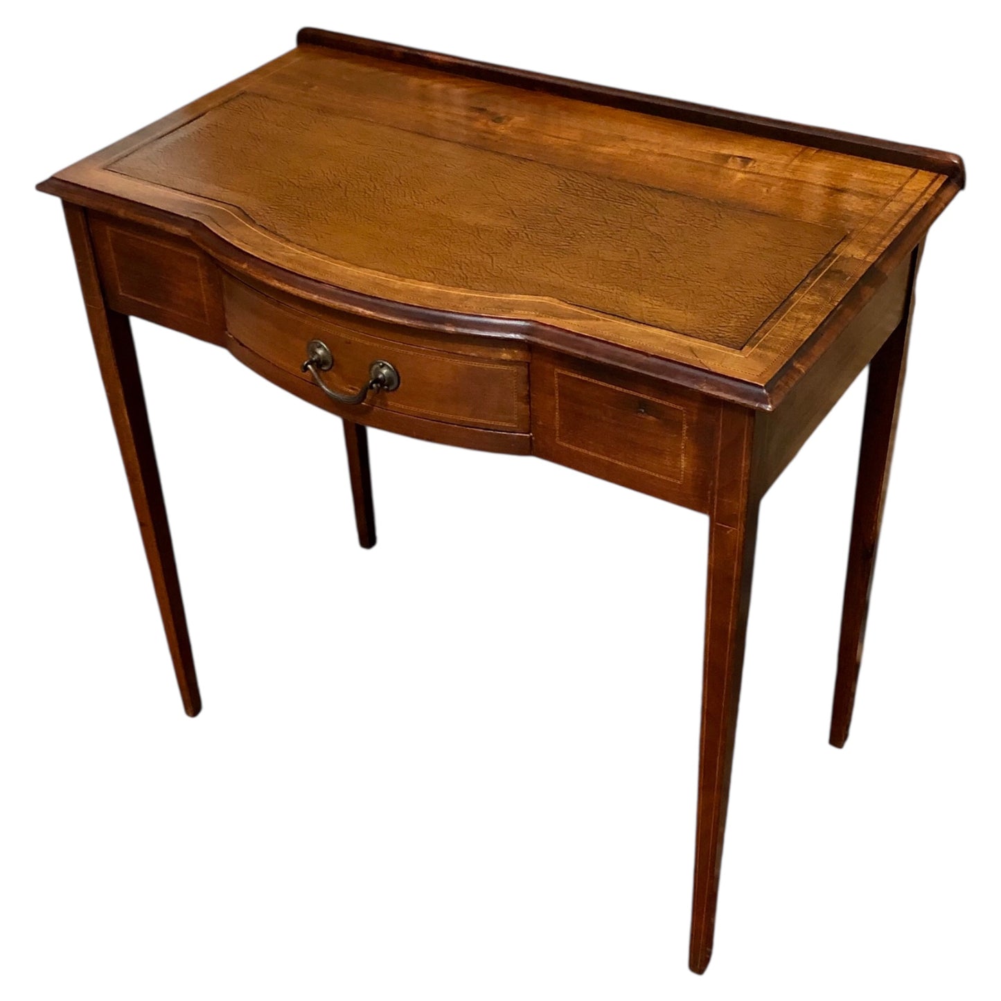 000640....Handsome Edwardian Mahogany Writing/Dressing Table